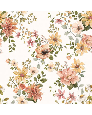 Drap housse bébé 60 cm x 120 cm - jardin anglais