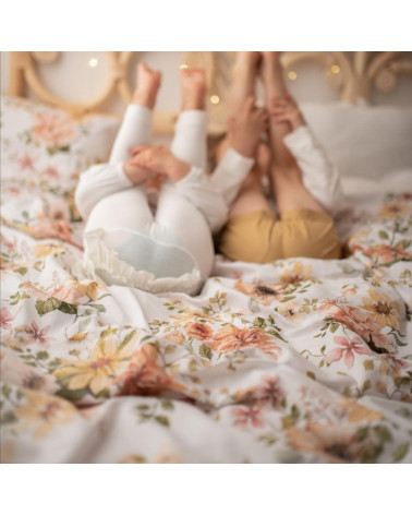 Parure de lit enfant à fleurs - jardin anglais 100 cm x 135 cm