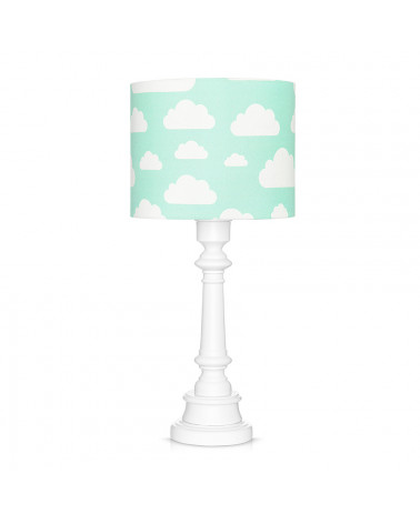 Lampe à poser nuages menthe