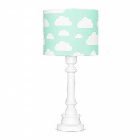 Lampe à poser nuages menthe