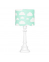 Lampe à poser nuages menthe
