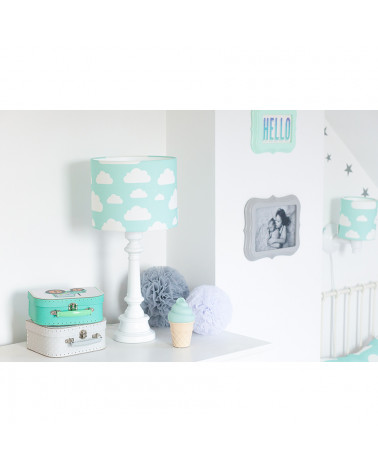 Lampe à poser nuages menthe commode