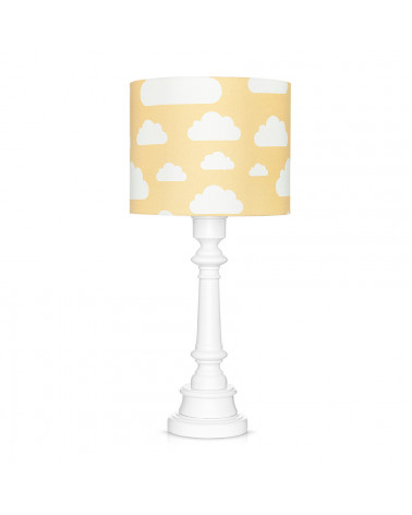 Lampe à poser nuages jaune moutarde