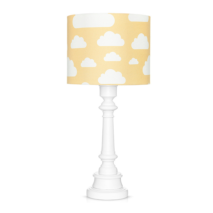 Lampe à poser nuages jaune moutarde