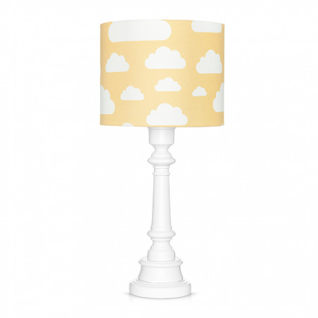 Lampe à poser nuages jaune moutarde