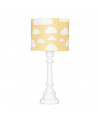 Lampe à poser nuages jaune moutarde