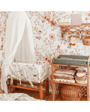 Papier peint Fleurs d’automne – Motif floral pour chambre enfant