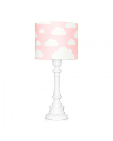 Lampe à poser nuages rose