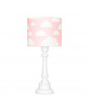 Lampe à poser nuages rose