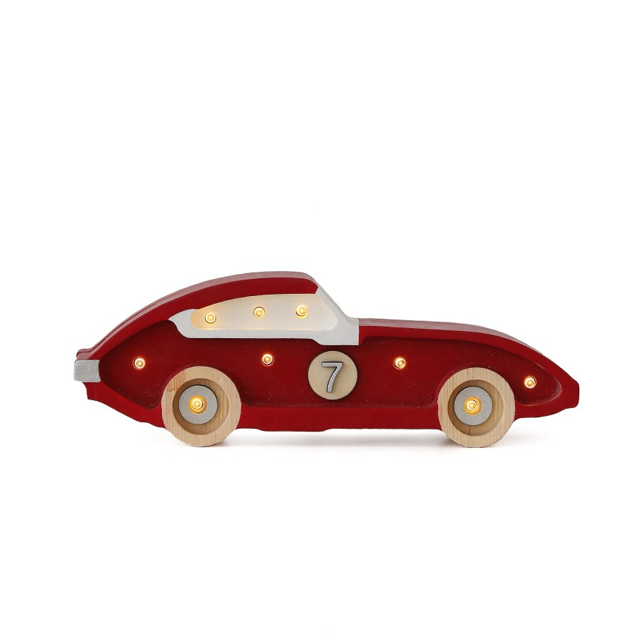 lampe veilleuse voiture de course mini rouge