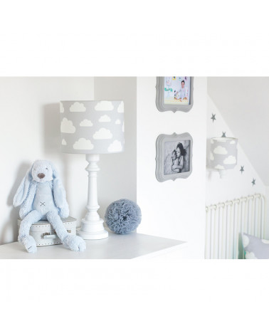 Lampe à poser nuages gris commode