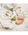 Maxi lange bébé en mousseline de bambou - Collection Oursons