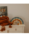Lampe veilleuse en bois arc-en-ciel denim