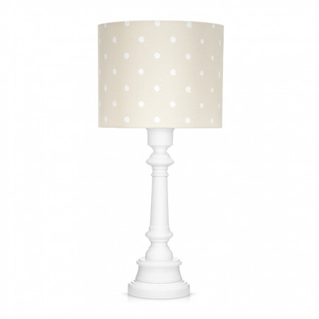 Lampe à poser pois beige