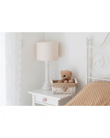 Lampe à poser pois beige situ