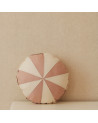 coussin rond cirque rose poudré