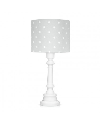 Lampe à poser à pois gris