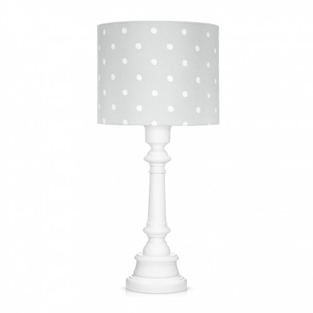 Lampe à poser à pois gris