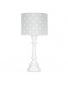 Lampe à poser à pois gris