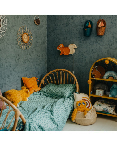 Lampe veilleuse en bois écureuil