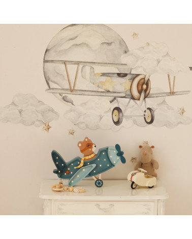 Lampe veilleuse avion vintage