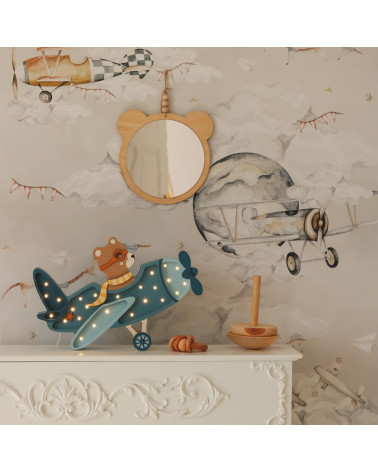 Lampe veilleuse avion vintage