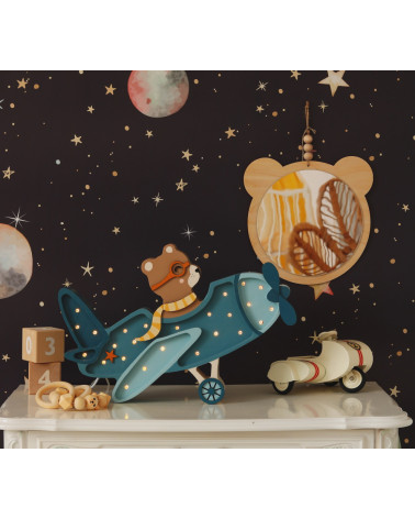 Lampe veilleuse avion vintage