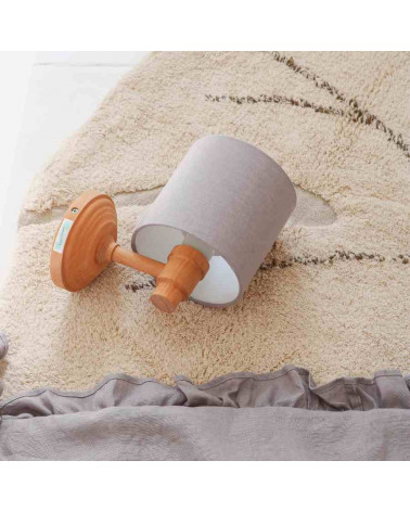 Lamps & Company applique enfant en lin gris