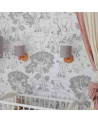 Lamps & Company applique enfant en lin gris