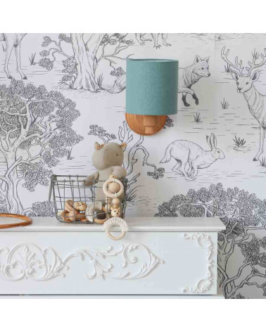 applique enfant bleu turquoise