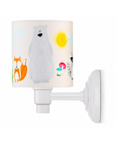 Applique murale enfant animaux de la forêt