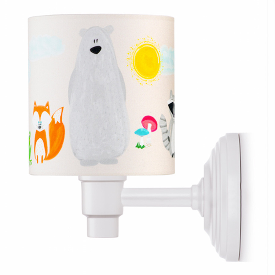 Applique murale enfant animaux de la forêt