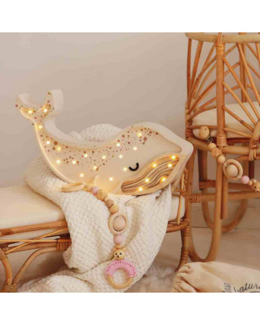 lampe veilleuse baleine blanche