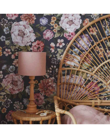 Lamps & Company lampe à poser - Abat-jour en lin rose poudré