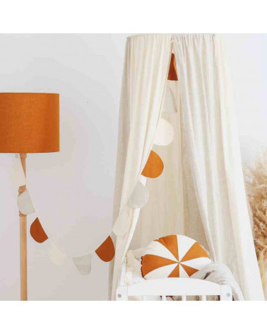 Guirlande en lin demi lune