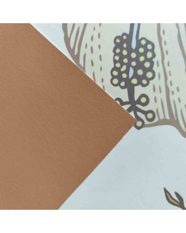 Peinture chambre jardin automnale