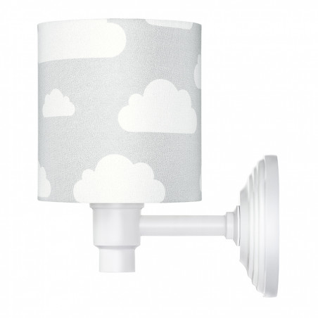 Applique murale grise motif nuages