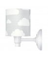 Applique murale grise motif nuages