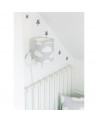 Applique murale grise motif nuages coll