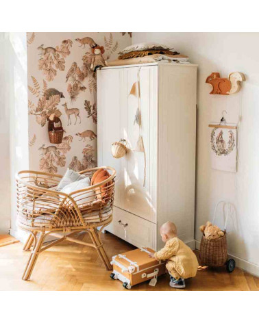 Papier peint Forêt automnale et animaux