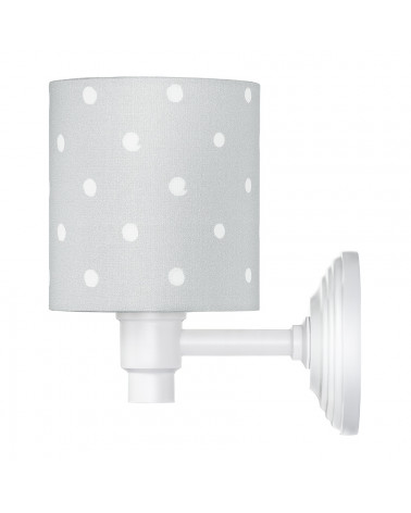 Applique murale grise à pois