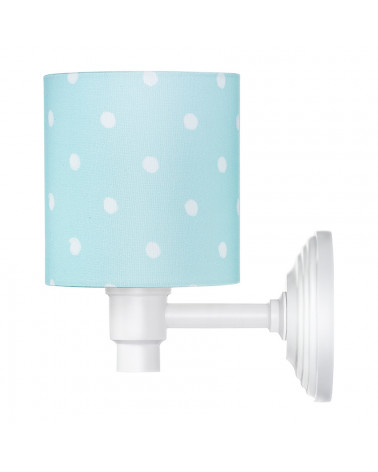 Applique murale menthe à pois