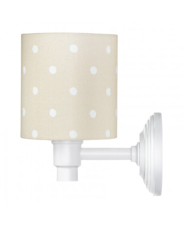 Applique murale beige à pois