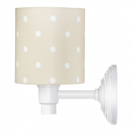 Applique murale beige à pois