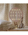 Lampe veilleuse en bois Montgolfière rose