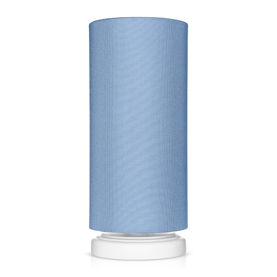 Lampe de chevet tube classique bleu