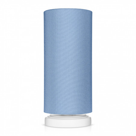 Lampe de chevet tube classique bleu