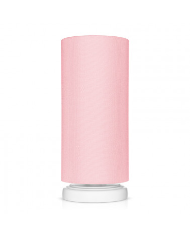 Lampe de chevet tube classique rose