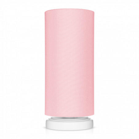 Lampe de chevet tube classique rose