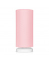 Lampe de chevet tube classique rose